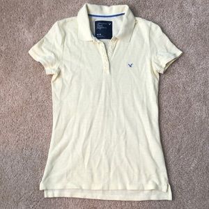 American Eagle Outfitters Yellow women’s polo